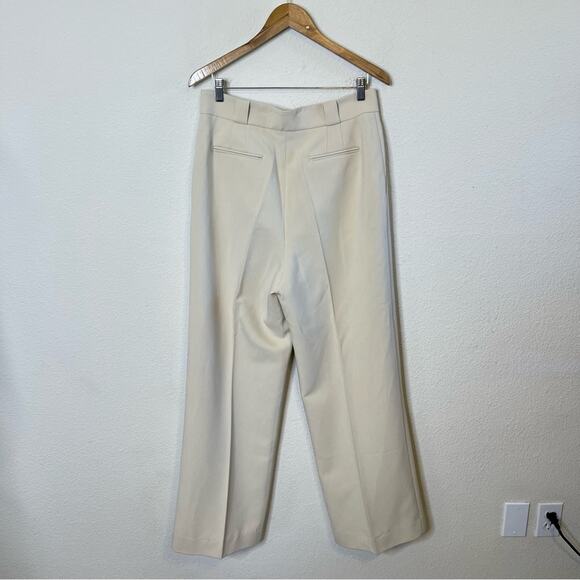NWT Shona Joy Irena High Waisted Tailored Pant Bone Womens Size 10 - Picture 9 of 12
